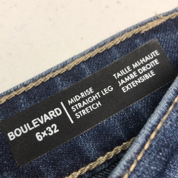 LIKE NEW DAVID BITTON MIDRISE STRAIGHT LEG STRETCH JEANS 6/28x32 ⭐️ - Picture 4 of 12